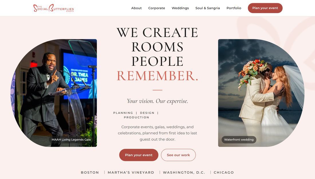 The Social Butterflies Events project preview